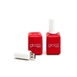 Custom 3D PVC USB Flash Drive - Red Nail Polish Shaped | https://www.bestnamebadges.com