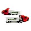 Custom 3D PVC USB Flash Drive - Truck Shaped | https://www.bestnamebadges.com