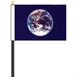 Earth Stick Flag | https://www.bestnamebadges.com