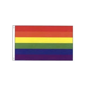 Rainbow Premium Car Flag | https://www.bestnamebadges.com