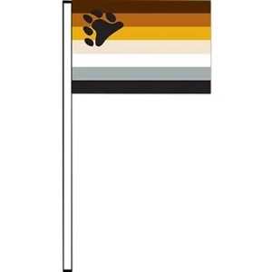 Bear Pride Antenna Flag | https://www.bestnamebadges.com
