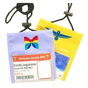 Popular-Non-Woven-Convention-Neck-Wallet-w-Rope-Lanyard