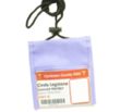 Popular Non-Woven Convention Neck Wallet w/ Rope Lanyard | https://www.bestnamebadges.com