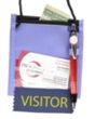 Popular Non-Woven Convention Neck Wallet w/ Rope Lanyard | https://www.bestnamebadges.com