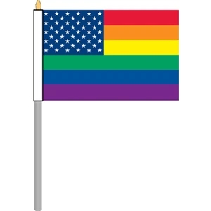 New Old Glory Stick Flag | https://www.bestnamebadges.com