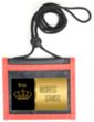 Two Tone Small 4"x3" Neck wallet w/ adjustable cord | https://www.bestnamebadges.com