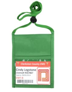 Polyester Event Neck wallet w/ 3/8