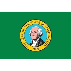 Washington Official Stick Flag | https://www.bestnamebadges.com