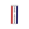 8' x 28" (3) Sewn Stripes Vertical Message Flag | https://www.bestnamebadges.com