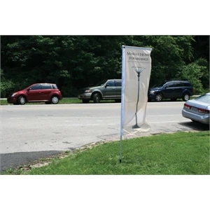 Custom Screen Sublimation Standard Tower Flags 12' x 22