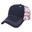 Flag Trucker Cap | https://www.bestnamebadges.com