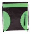 Multi Color Drawstring Backpack w/ Side Zipper Two-Tone Bags | https://www.bestnamebadges.com