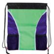 Dual Color Drawstring Bag w/ Two Water Bottle Holder | https://www.bestnamebadges.com