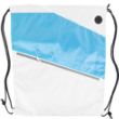 Tri color Front Zipper Drawstring Backpack w/ Headphone Jack | https://www.bestnamebadges.com