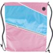 Tri color Front Zipper Drawstring Backpack w/ Headphone Jack | https://www.bestnamebadges.com