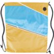 Tri color Front Zipper Drawstring Backpack w/ Headphone Jack | https://www.bestnamebadges.com
