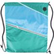 Tri color Front Zipper Drawstring Backpack w/ Headphone Jack | https://www.bestnamebadges.com