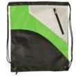 Tri Color Premium Drawstring Bag with Zipper Pocket | https://www.bestnamebadges.com