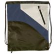 Tri Color Premium Drawstring Bag with Zipper Pocket | https://www.bestnamebadges.com