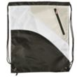 Tri Color Premium Drawstring Bag with Zipper Pocket | https://www.bestnamebadges.com