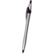 Silver Barrel European Design Ballpoint Pen w/Color Accents | https://www.bestnamebadges.com