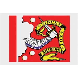Special Historical Stick Flag - Bedford | https://www.bestnamebadges.com