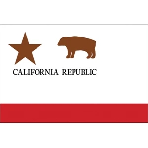 Special Historical Stick Flag - California Republic | https://www.bestnamebadges.com