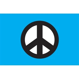 Blue Peace Antenna Flag | https://www.bestnamebadges.com