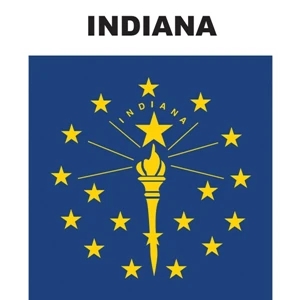 Mini Banner - Indiana | https://www.bestnamebadges.com