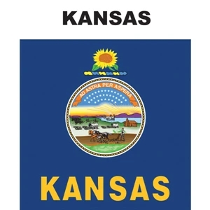 Mini Banner - Kansas | https://www.bestnamebadges.com