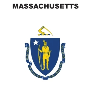 Mini Banner - Massachusetts | https://www.bestnamebadges.com