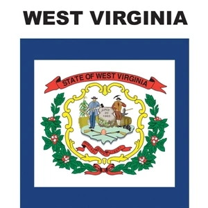 Mini Banner - West Virginia | https://www.bestnamebadges.com