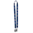 3/4" Width Dual Attachment Super Soft Polyester Multi-Color | https://www.bestnamebadges.com
