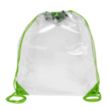 13"Wx16"H - "EVEREST" Tall Clear Drawstring Cinch Pack Backp | https://www.bestnamebadges.com