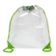 Everest Tall Clear Drawstring Cinch Pack Backpack | https://www.bestnamebadges.com