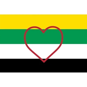 Skoliosexual Stick Flag | https://www.bestnamebadges.com