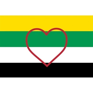 Skoliosexual Premium Car Flag | https://www.bestnamebadges.com