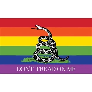 Don't Tread on Me Pride Stick Flag | https://www.bestnamebadges.com