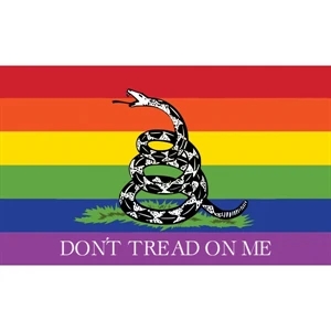 Don't Tread on Me Pride Antenna Flag | https://www.bestnamebadges.com