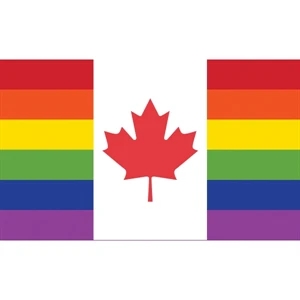 Canada Pride Motorcycle Flag | https://www.bestnamebadges.com
