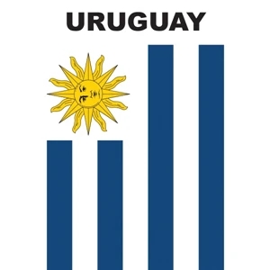 Mini Banner - Uruguay | https://www.bestnamebadges.com