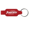 Rectangular Bottle Opener Beverage Wrench Keychain | https://www.bestnamebadges.com