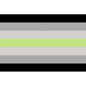 Agender Stick Flag | https://www.bestnamebadges.com