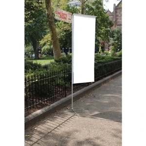 Blank 200D Nylon Deluxe Tower Flags 12' x 40