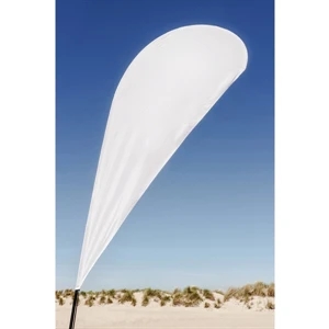 Blank 200D Nylon Teardrop Flags 8.5' x 3.5' | https://www.bestnamebadges.com