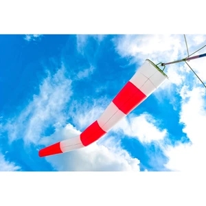 Blank Orange/White Airport Windsock