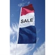 8' x 28" (3) Sewn Stripes Horizontal Message Flags | https://www.bestnamebadges.com