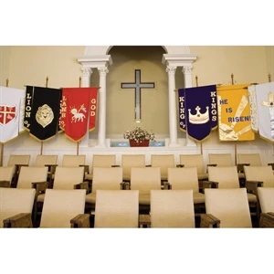 Custom Embroidered Podium Banners - 22