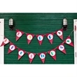 Custom Laminated Paper Streamer with 6" x 9" Pennants | https://www.bestnamebadges.com