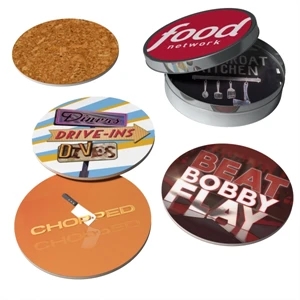 Coasters in Tin | https://www.bestnamebadges.com